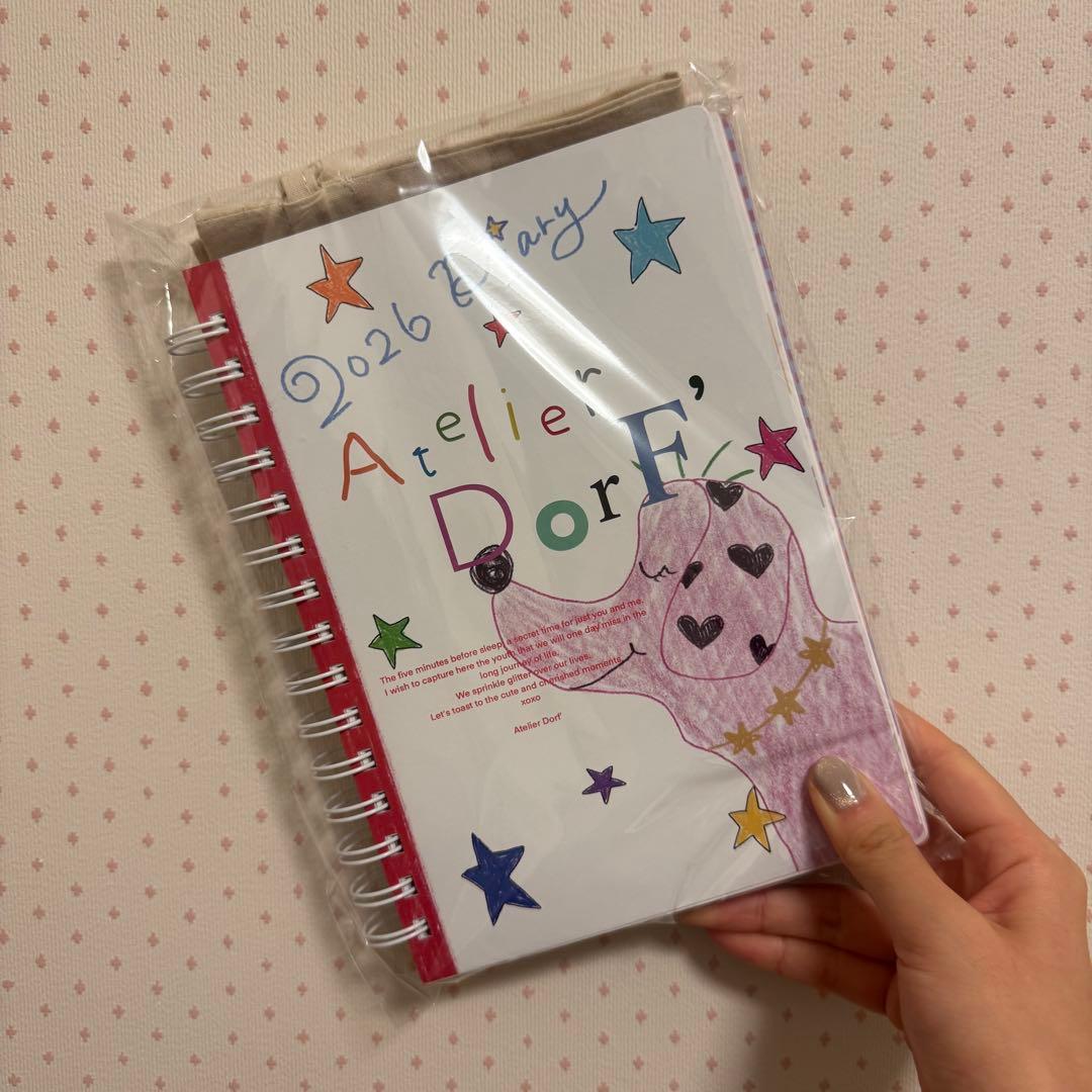 巾着付き】 Atelier DorF´ 加藤愛理 スケジュール帳 2026