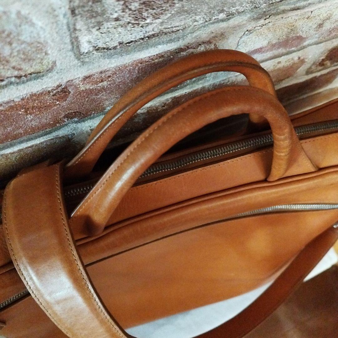 美品　BREE ブラウン ビジネスバッグ レザー