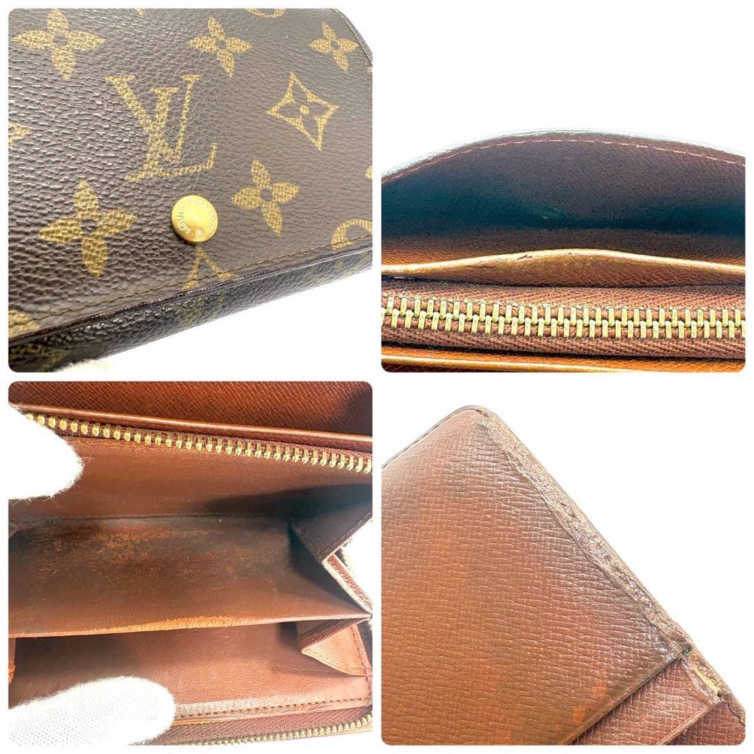 ルイ ヴィトン モノグラム トレゾール 二つ折り財布 L字ファスナー