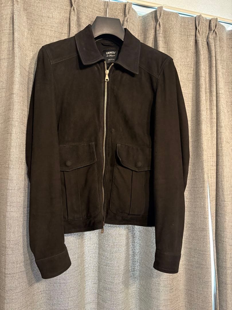 EMMETI×nano universe ゴールドジップスエードブルゾン EMMETI×nano universe ゴールドジップスエードブルゾン