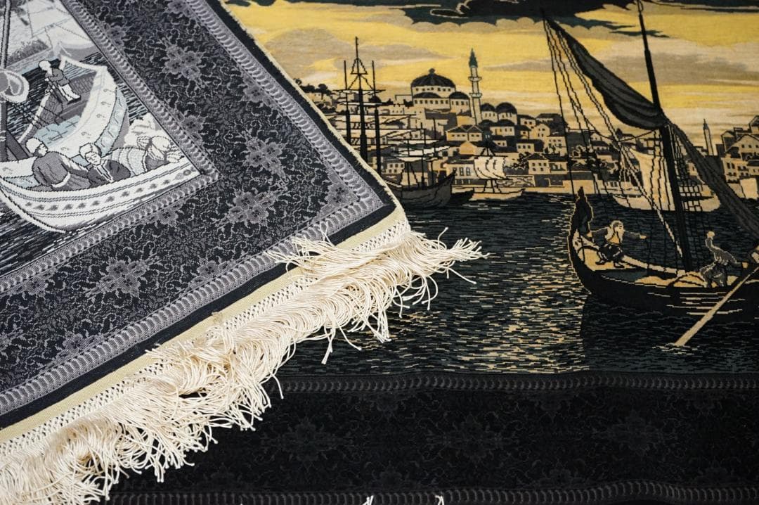 ヘレケ HEREKE CINAR トルコ有名なチナール工房 シルク100%絹絨毯