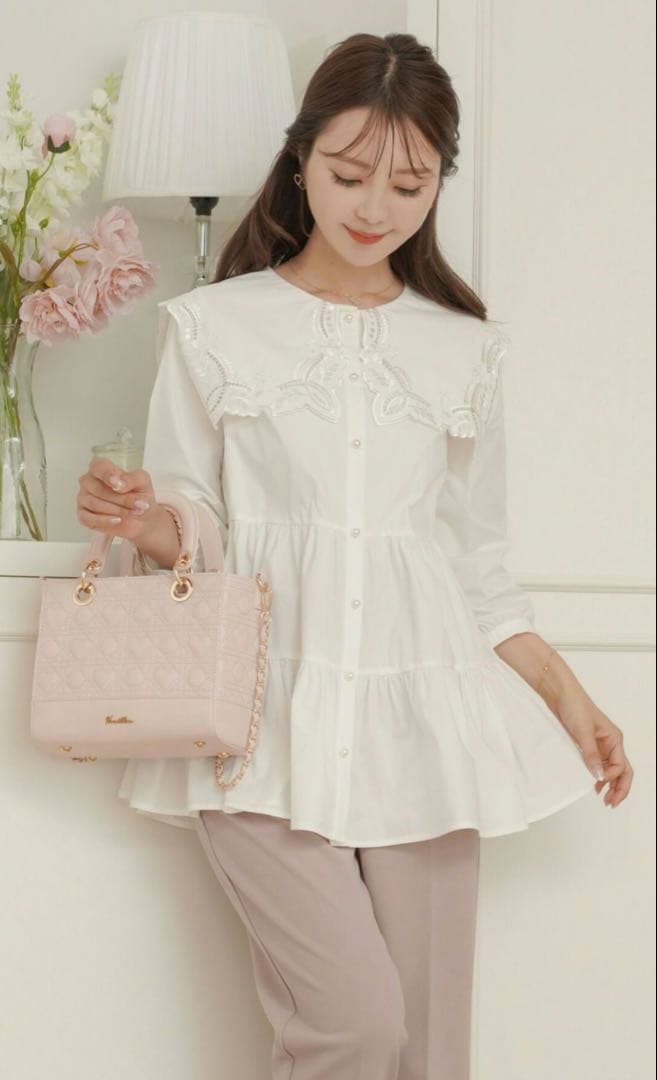 オリジナル ハートキルティング ハンドバッグ le reve vaniller