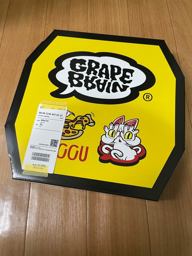 GRAPE BRAIN 戦慄！にぎるちゃん 222 ver. Tシャツ 白 XL - メルカリ