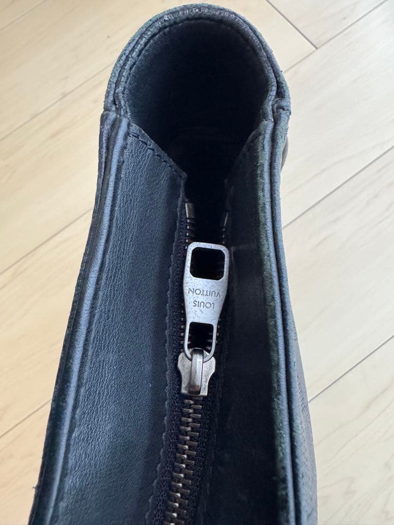 【ジャンク品】ルイヴィトン タダオPM ダミエアンフィニ ブラック レザー