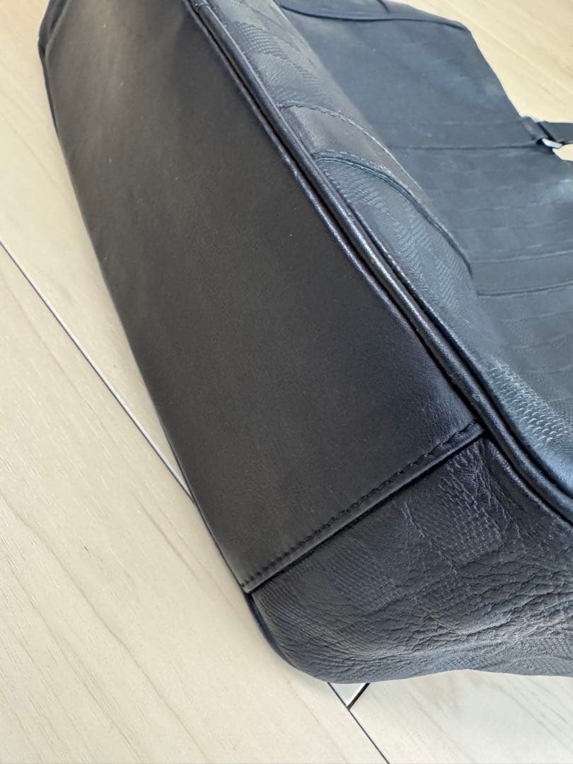 【ジャンク品】ルイヴィトン タダオPM ダミエアンフィニ ブラック レザー