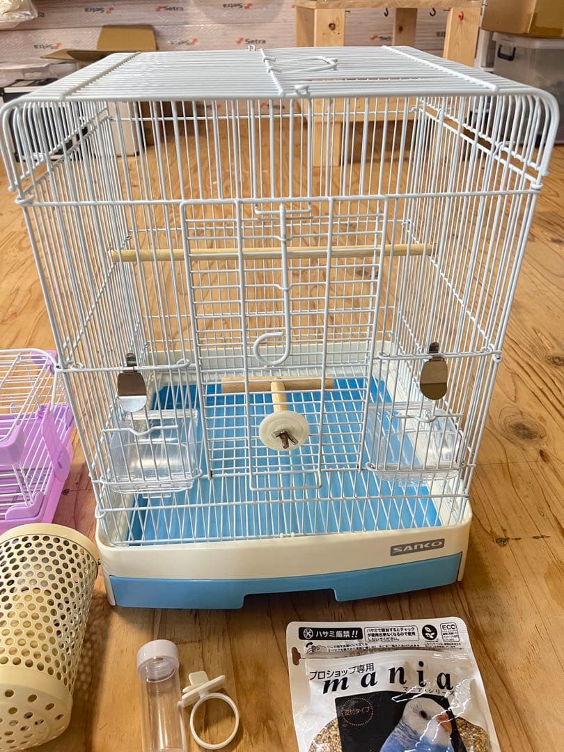 セット】鳥かご、ヒーター、インコ飼育グッズ｜鳥かご ケージ ヒーター