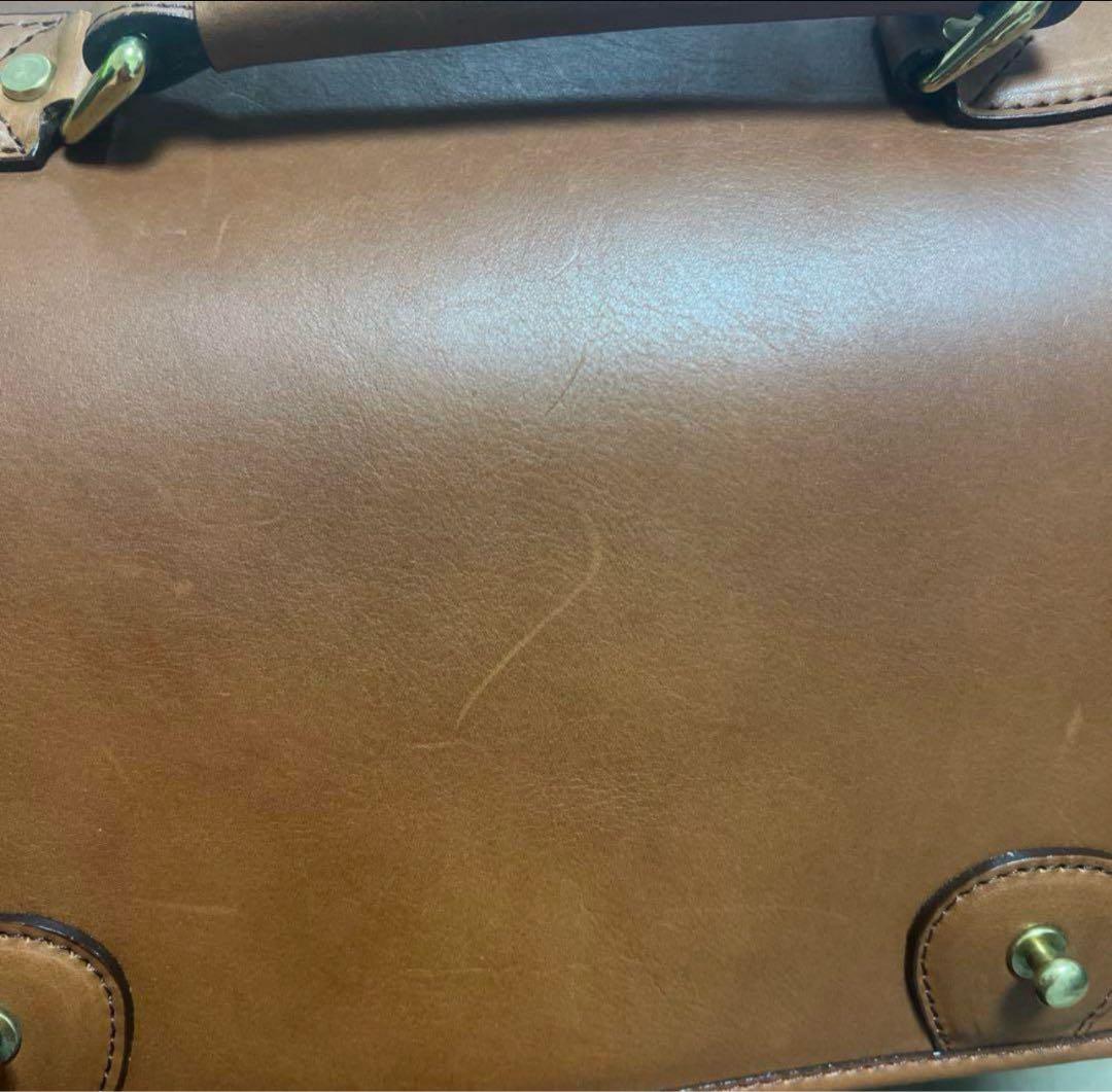 本革　ビジネスバッグ　新品未使用　定価6万超　シルバーレイク