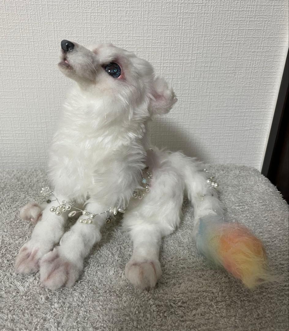 ハンドメイド 狼 ぬいぐるみ SakuBear テディベア ぬいぐるみ