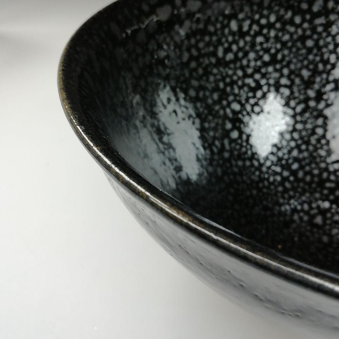 T671 茶碗 『油滴釉天目茶碗』『清水保孝』 共箱 抹茶碗 茶道具