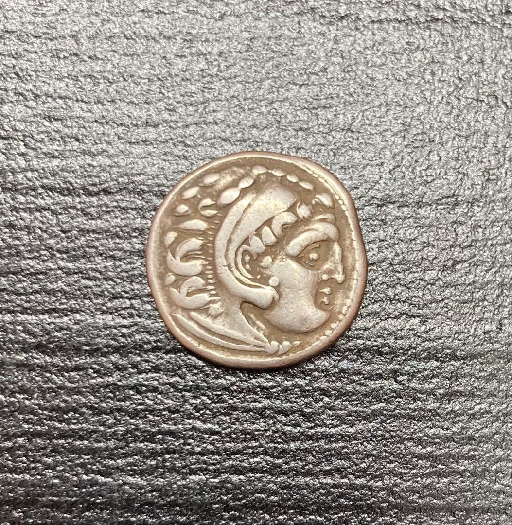 古代ギリシャマケドニアアレクサンダー大王ドラクマ銀貨ローマデナリウス