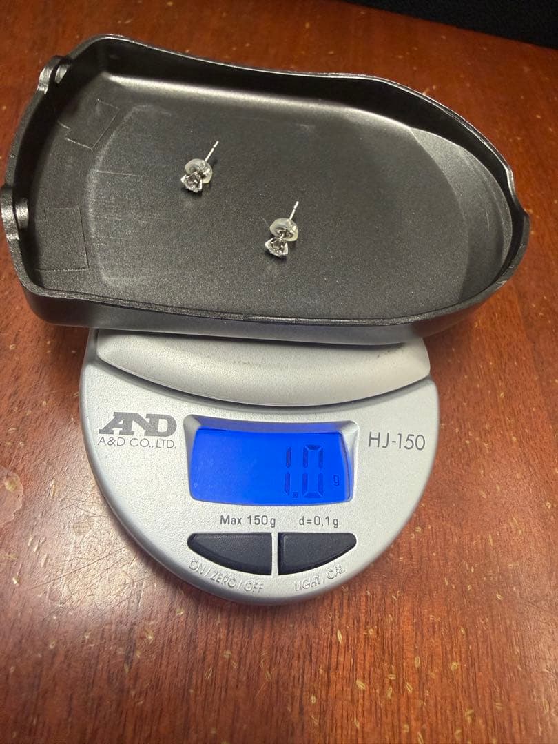 PT900 ダイヤ ピアス 0.142ct 1.0g