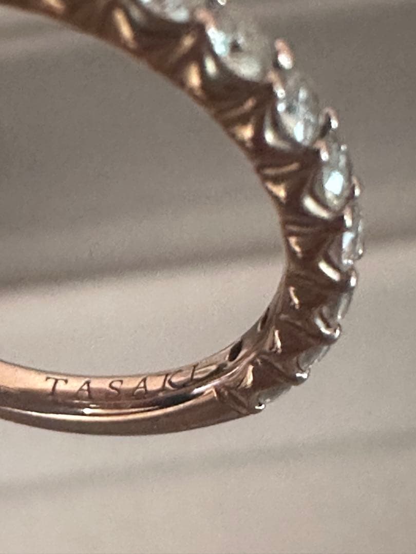 タサキ　ハーフダイヤ　リング　７号サイズ