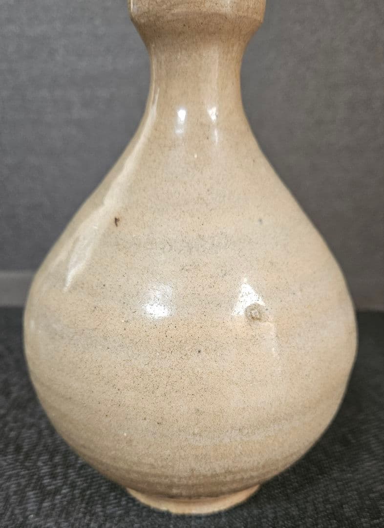 朝鮮古美術 朝鮮古陶磁器 古玩 李朝 堅手 広口 徳利 花入れ 茶道具