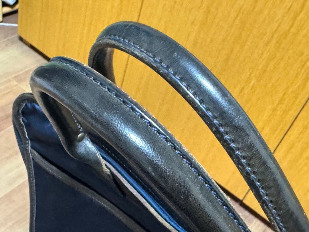 o*u様 フェリージ ビジネスバッグ 1993 ナイロン × レザー ネイビー