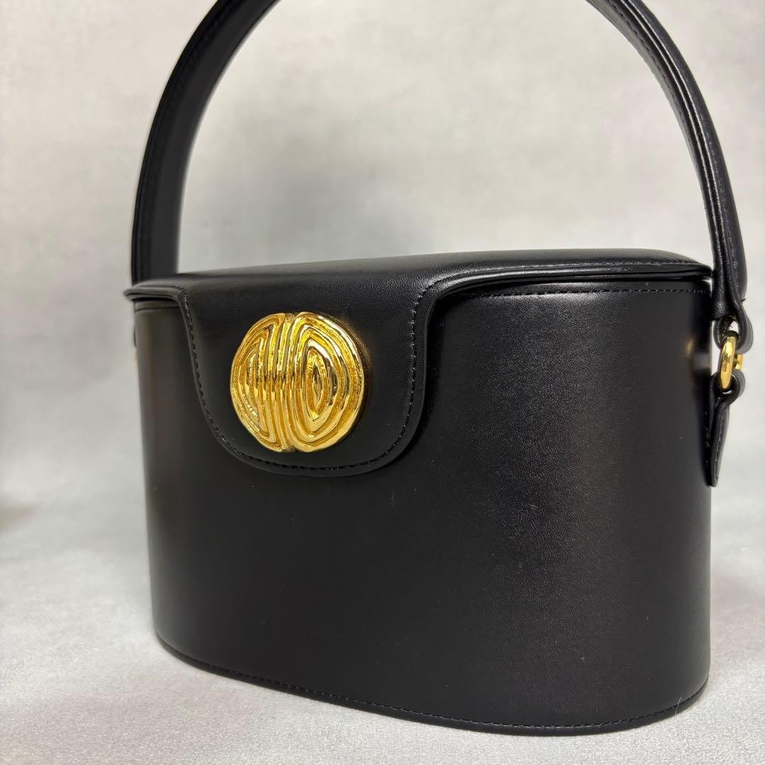 美品✨GIVENCHY バニティバッグ ゴールド金具 レザー ブラック