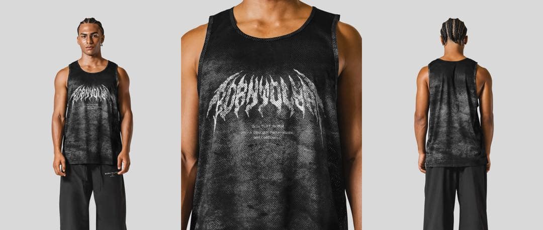 LYFT デスメタルロゴ ヴィンテージメッシュタンクトップ - メルカリ