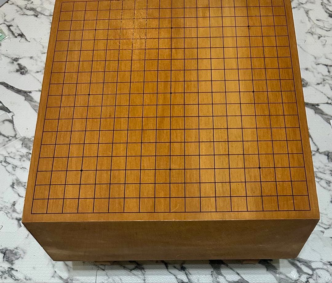 木製囲碁盤 【高級碁盤セット】足付碁盤 高さ27cm