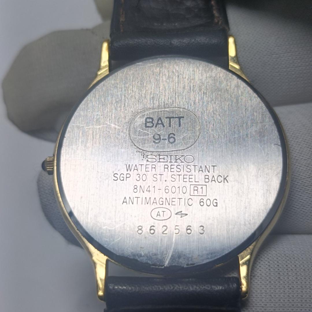 新品電池交換済 セイコー 8N41-6010 DOLCE ステンレスゴールド