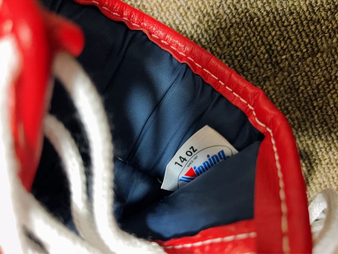 ウイニング ボクシンググローブ 14OZ 紐式 赤 S51220980