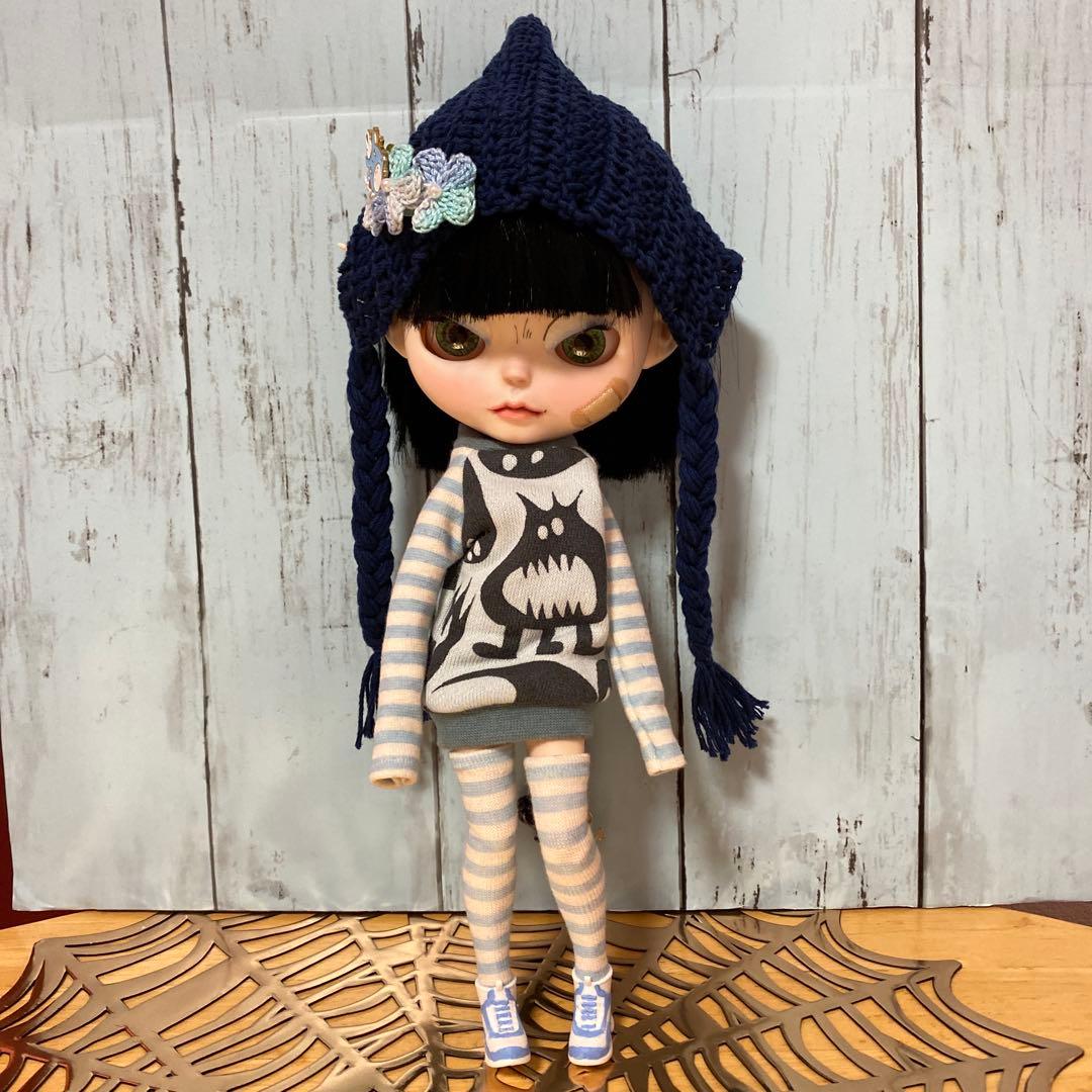 カスタムアイシードール『デビルちゃん』サラサラブラックボブヘア