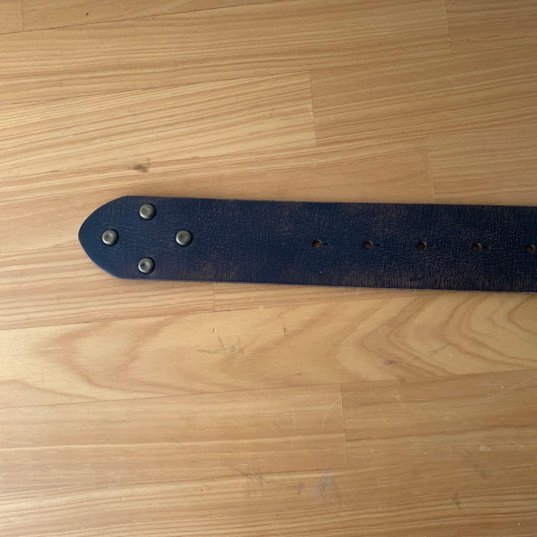【新品】RRL ダブルアールエル　スタッズベルト　イタリア製　本革　キムタク