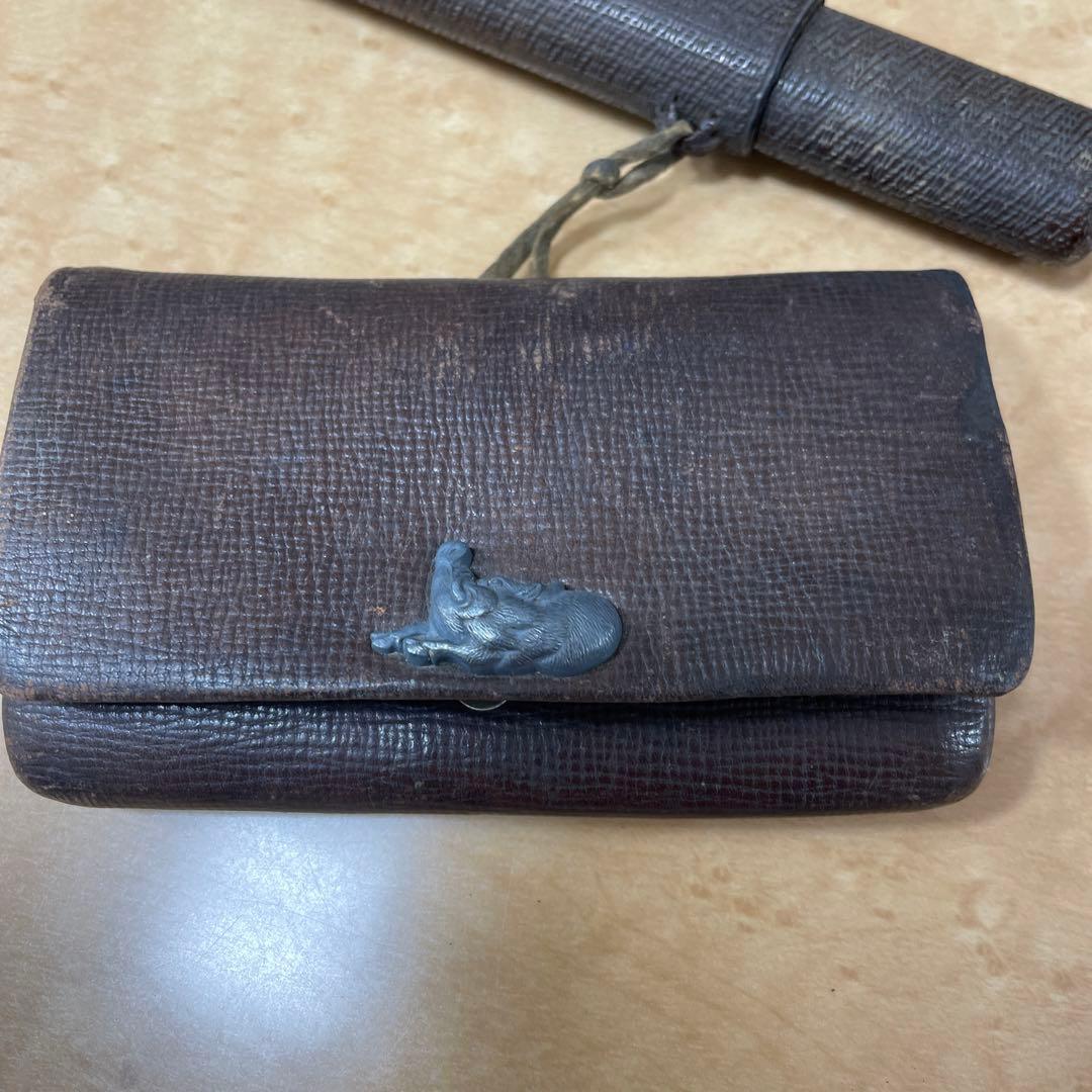 1527 時代物煙道具煙草入れ骨董品