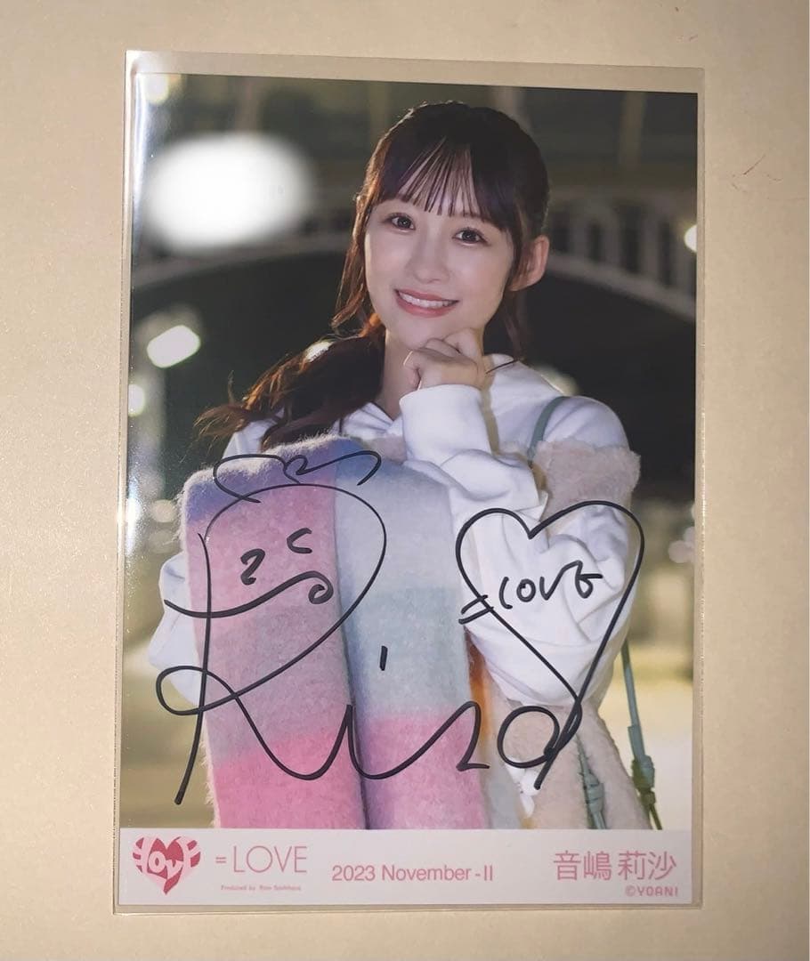 LOVE イコラブ音嶋莉沙 ラストノートしか知らない 直筆チェキ