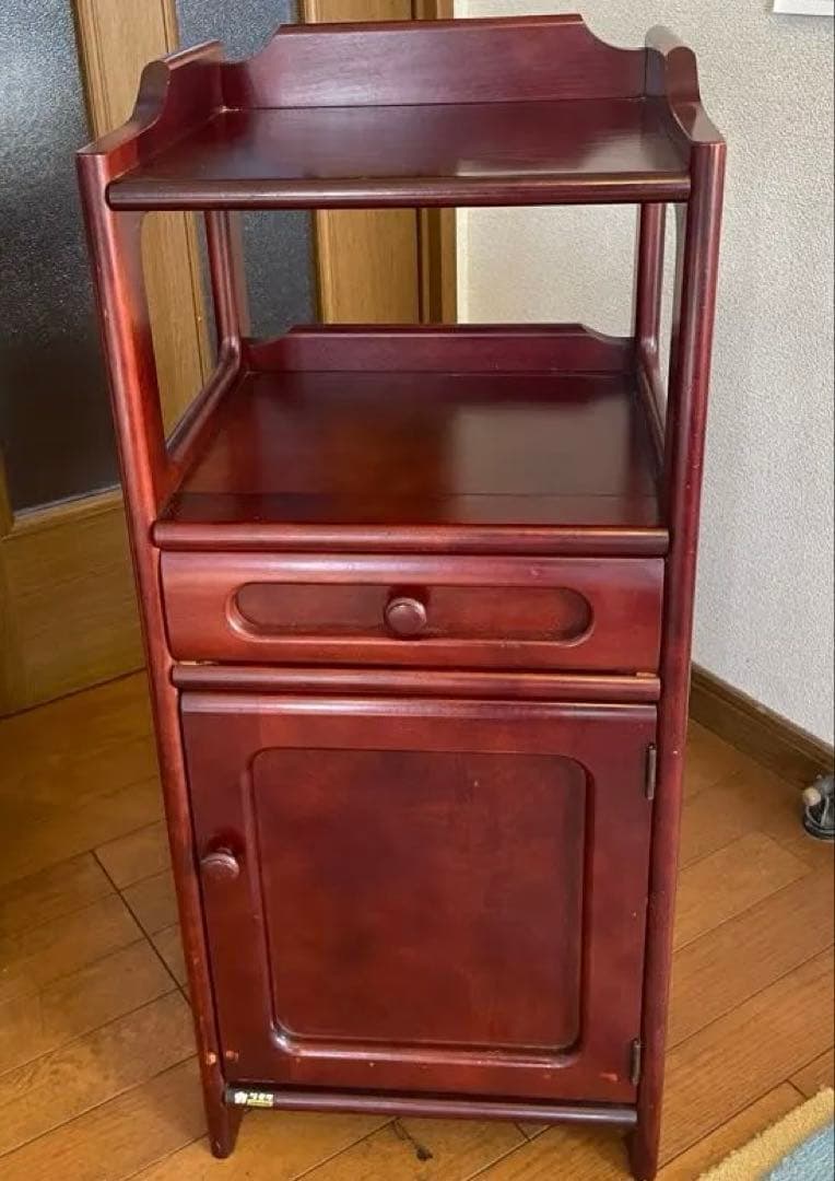オールドカリモク 電話台 花台 飾り棚 サイドテーブル - メルカリ
