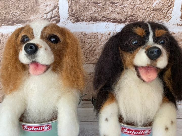 羊毛フェルト オーダー猫さん 花の子るんるん様専用 花の子るんるん様