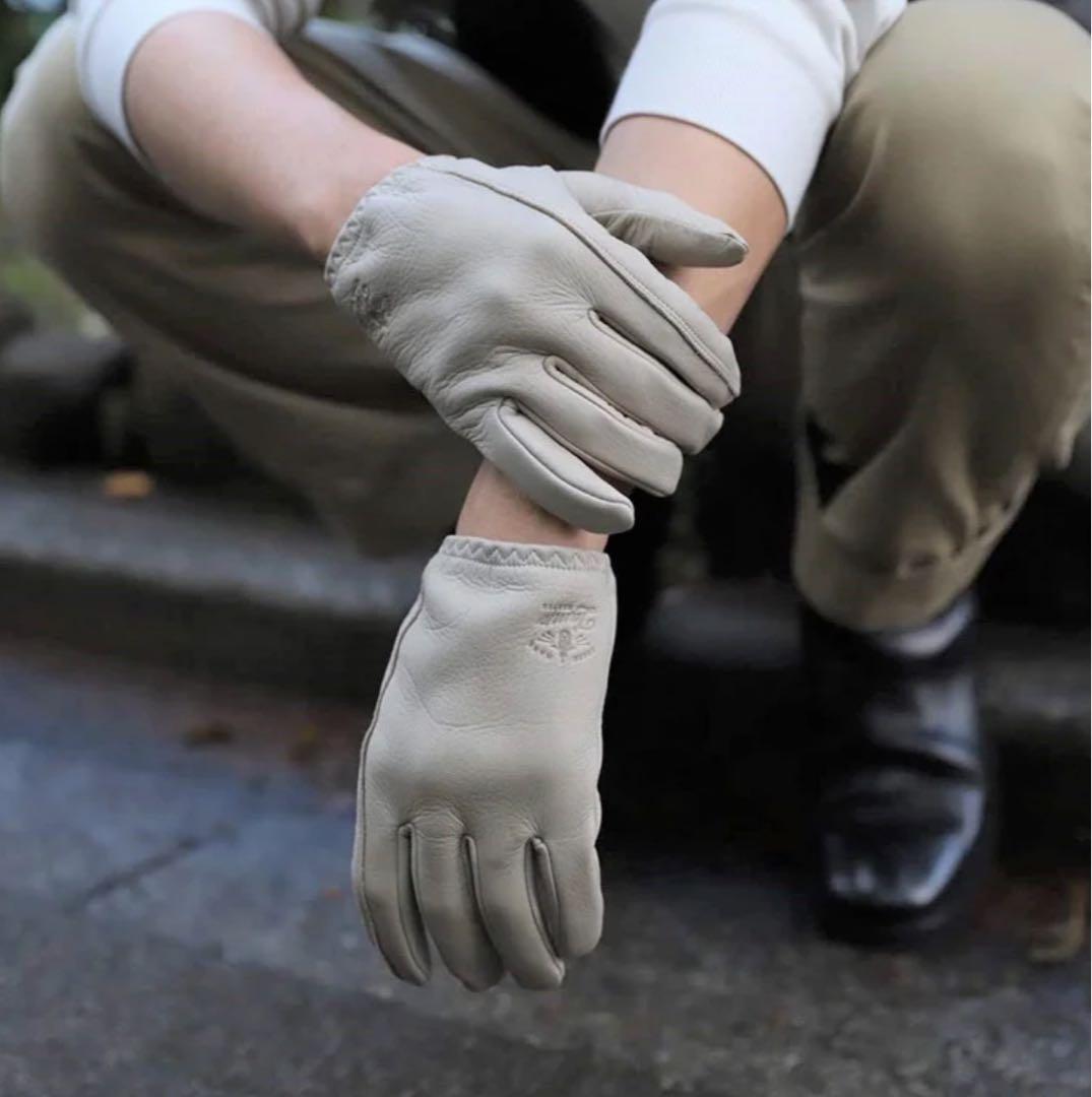 lampgloves shorty S グレージュ