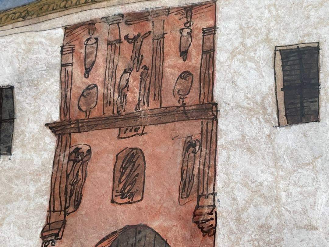 画家 児山重芳 Ermita de la Veracruz スペイン 絵画 額入