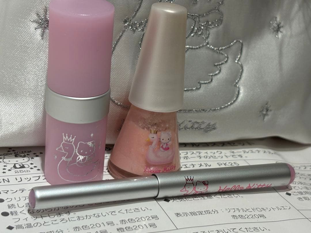 25周年記念 キティ スワン バッグ & Sanrio x資生堂 コスメセット