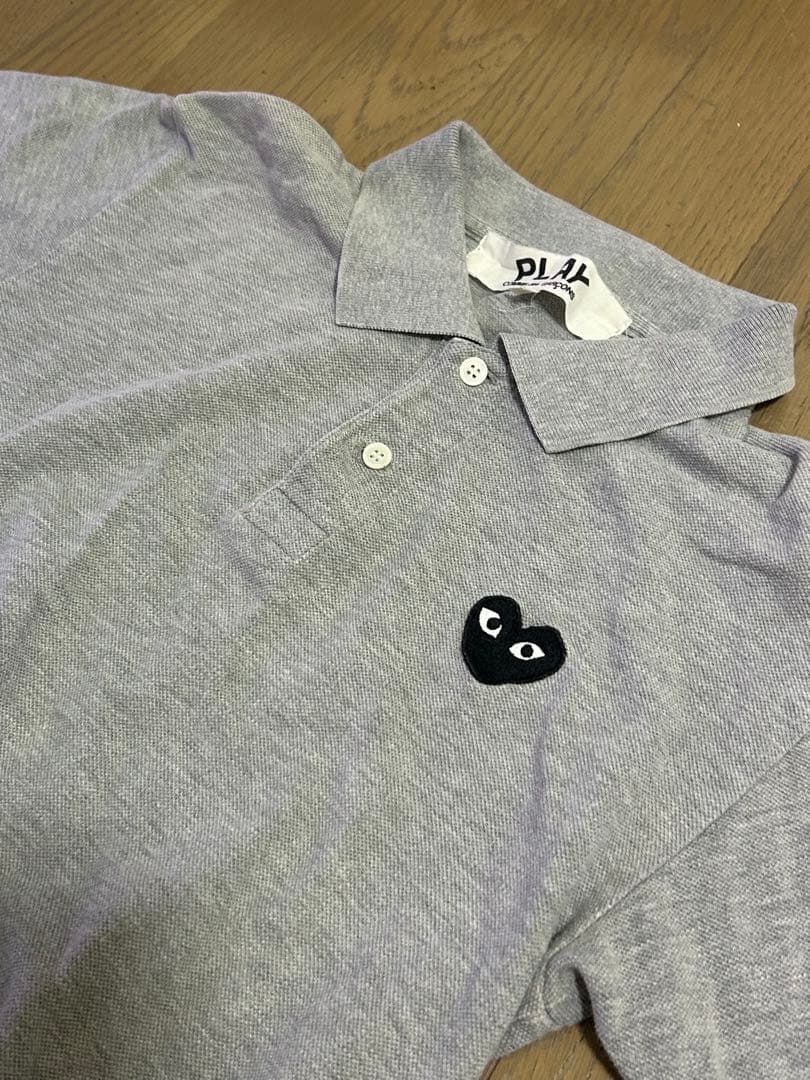 【土日限定価格！】コムデギャルソン PLAY CDG ポロシャツ プレイ グレー
