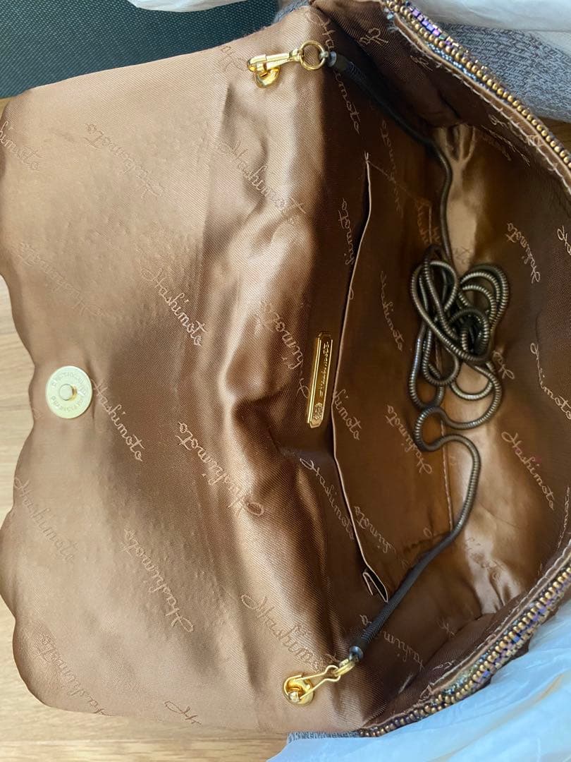 新品・未使用 京都祇園 香取屋 KATORIYA ビーズハンドバッグ 2Way