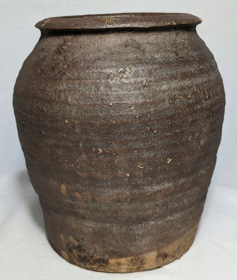 江戸中期 古越前 壺 越前焼 壷 置物 骨董品 種壺 コレクション