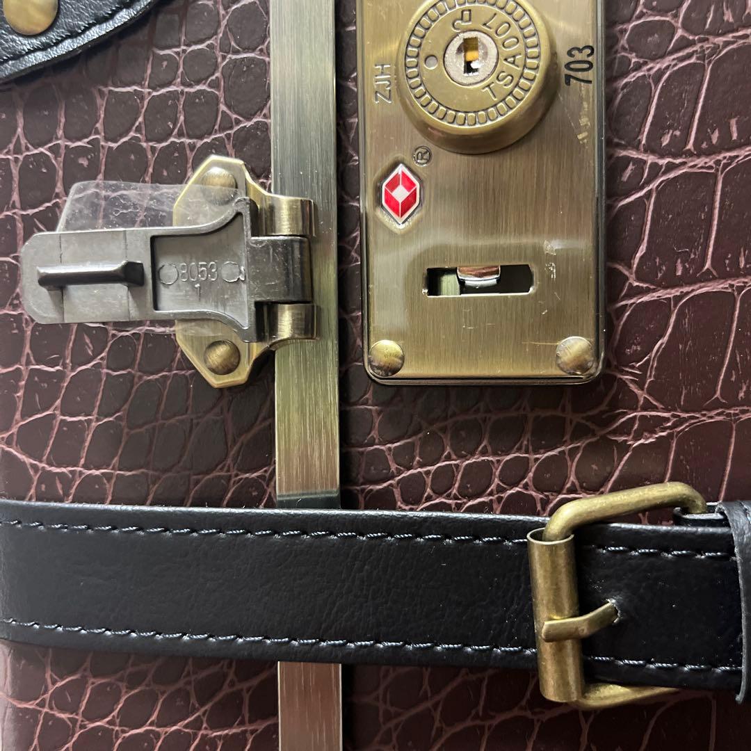 HANAism ハナイズム キャリーケース クロコブラウン XXL セット