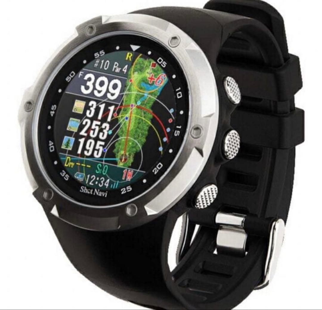 GPSナビウオッチ Shot Navi W1 Evolve Amazon | Shot Navi W1 Evolve(ショットナビ) ネイビー×シルバー GPS