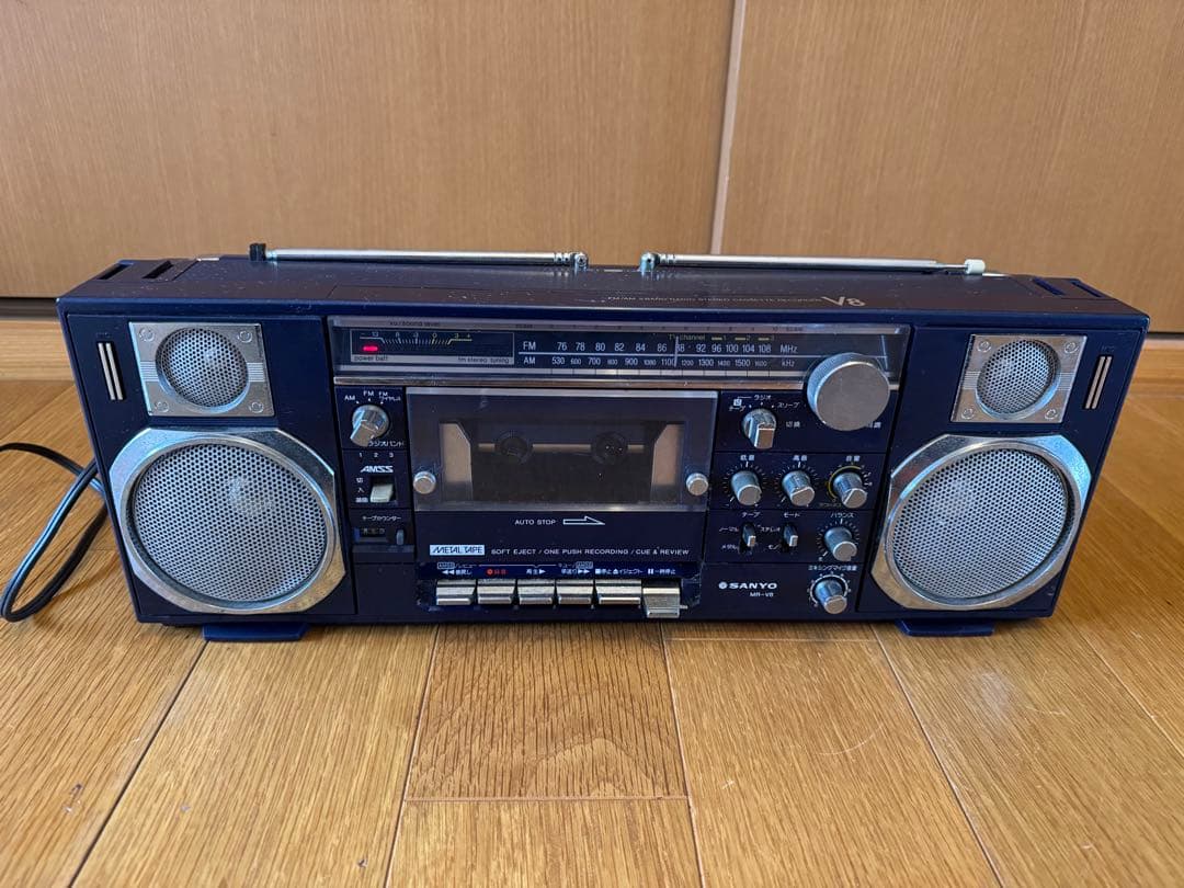 通電確認済み SANYO MR-V8 ラジカセ 昭和レトロ レトロラジカセ | Shop