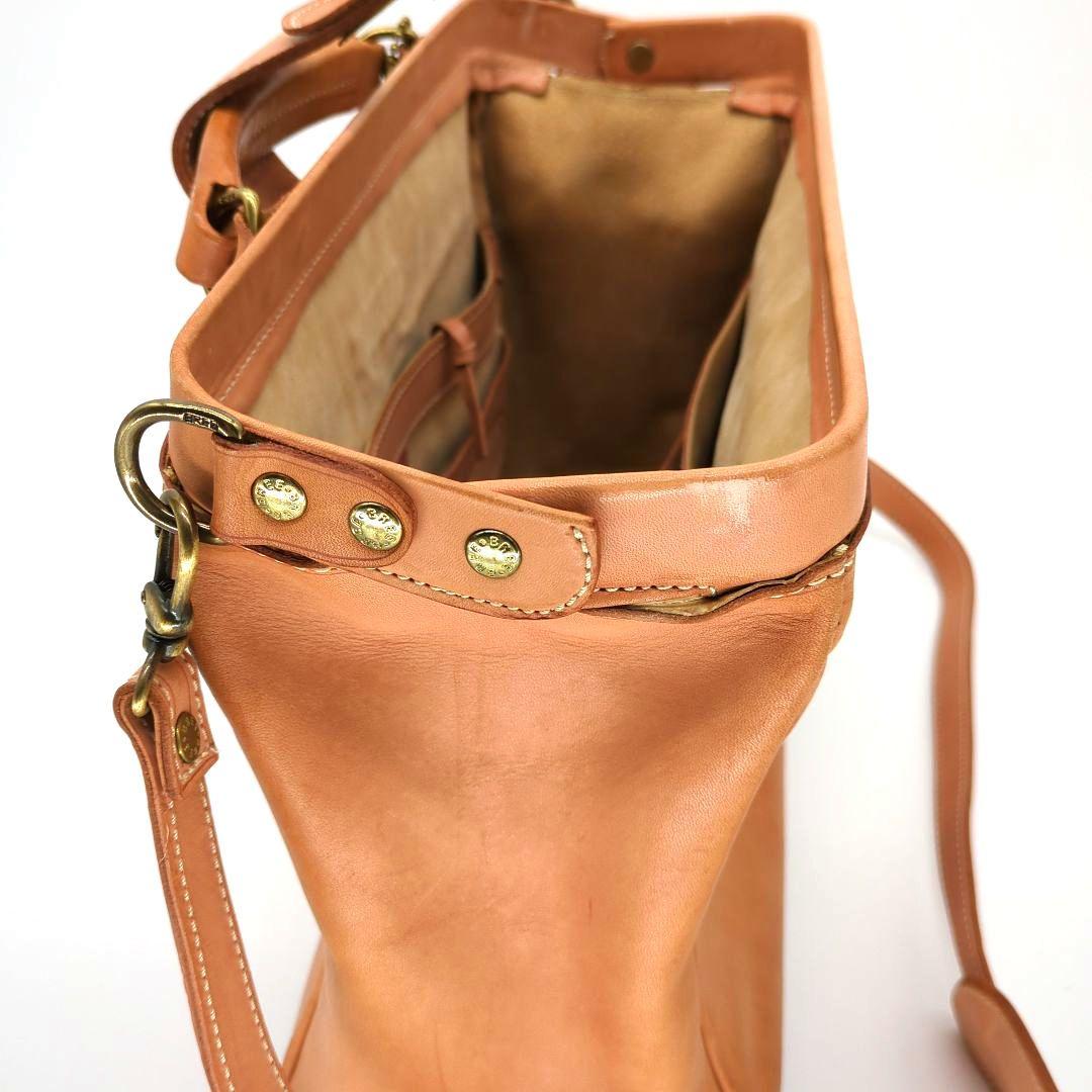 【美品】ブリー ダレスバッグ 2way ヌメ革