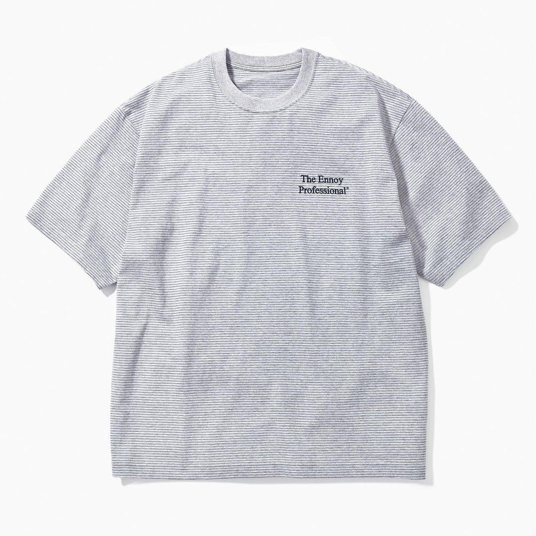 ennoy S/S Border T-Shirt (GRAY × NAVY) 最高