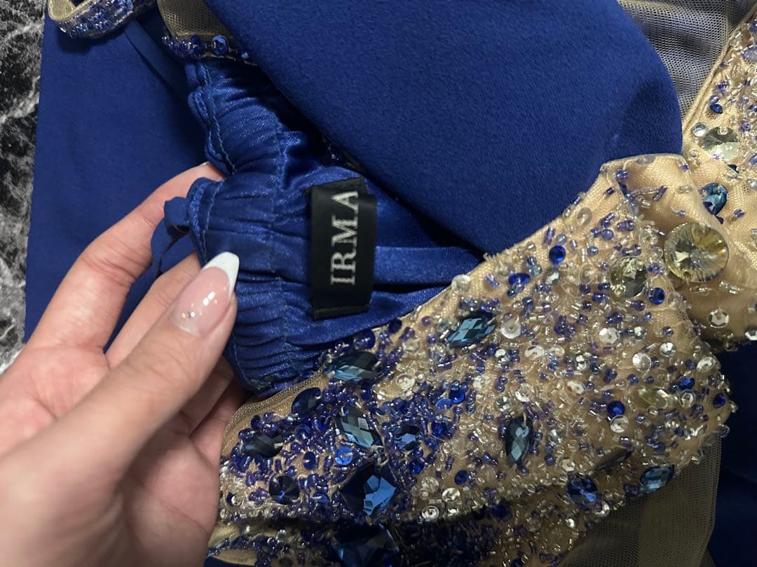 IRMA ネイビー タイトドレス