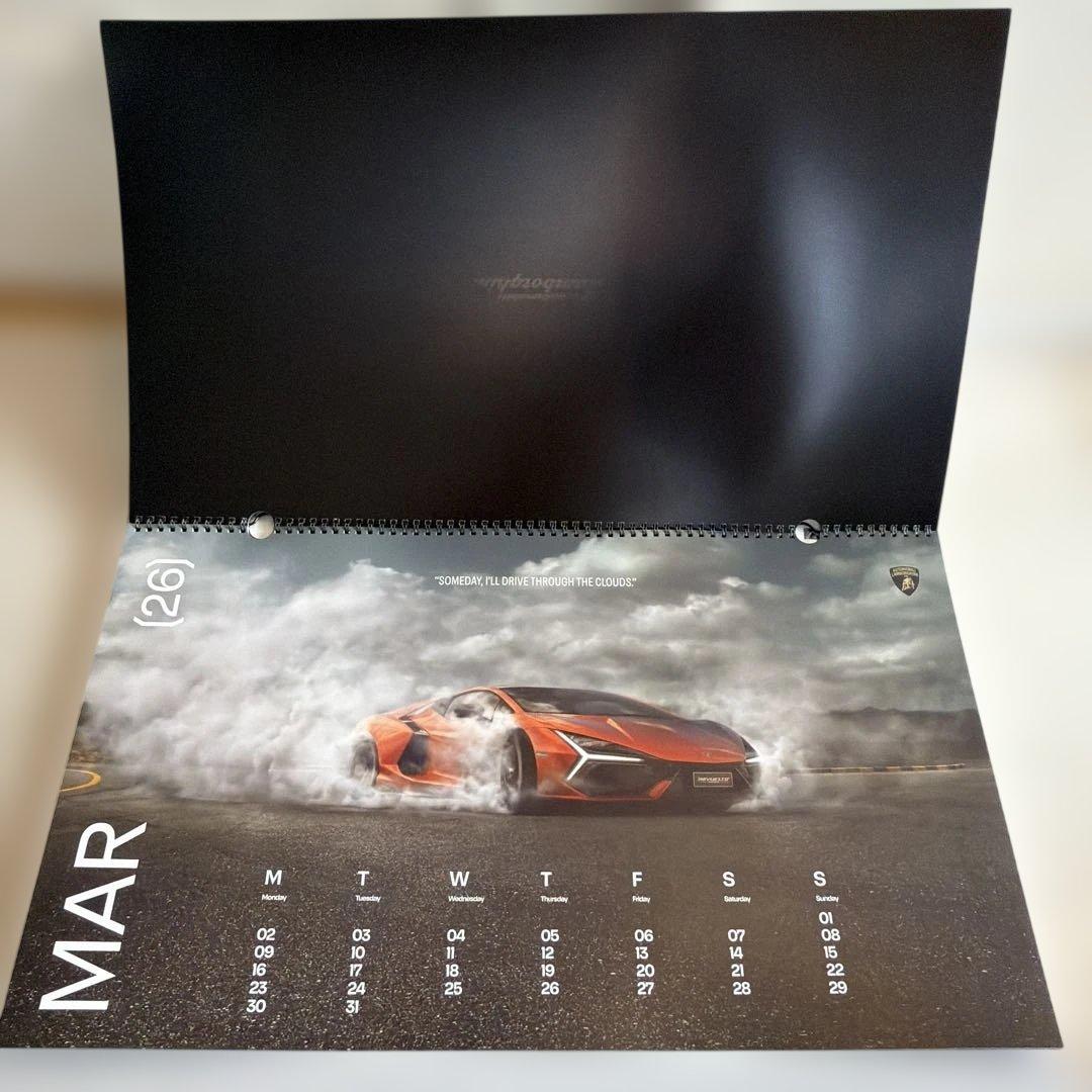 非売品】2026年/ランボルギーニ/壁掛けカレンダー/大型