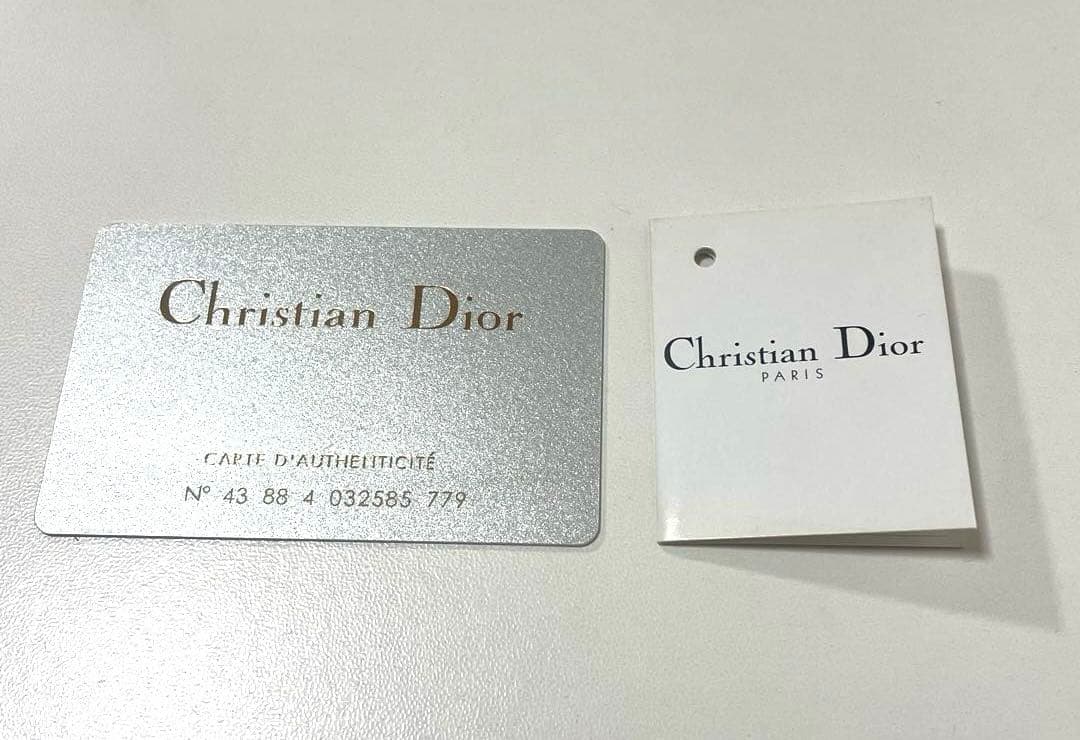 超美品】Dior ディオール 二つ折り財布 トロッター柄 ブラウン 袋付き