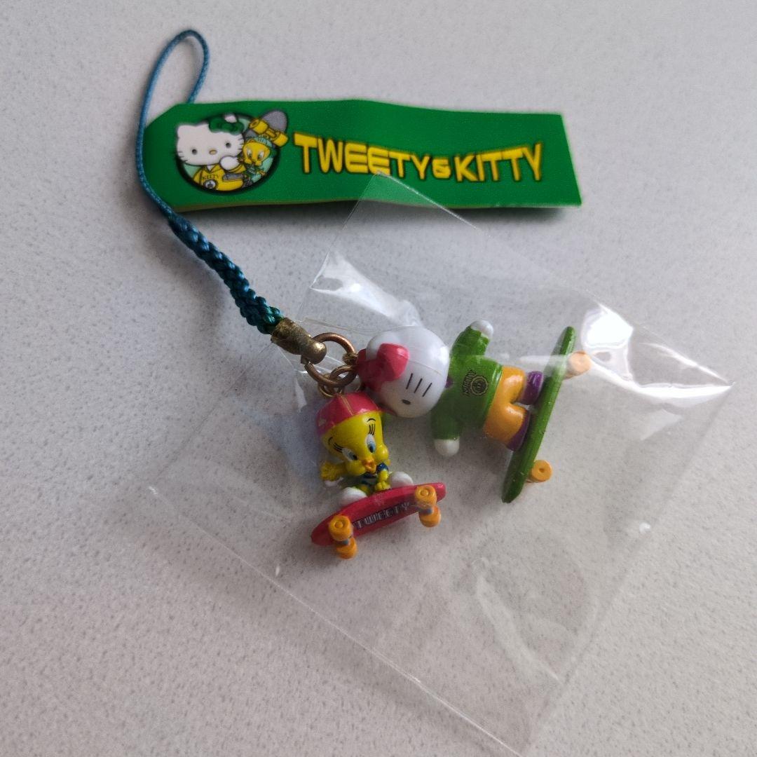 ご当地 キティ TWEETY＆KITTY ストラップ ねつけ