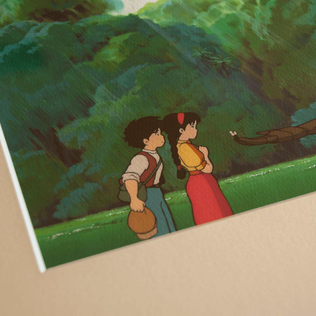 スタジオジブリ　複製原画　アートフレーム　ラピュタ 手向けの花　認定書付き