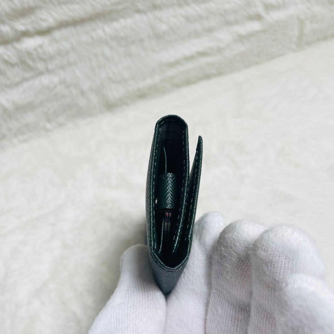 新品未使用 BURBERRY ノバチェック キーケース ダークグリーン希少色