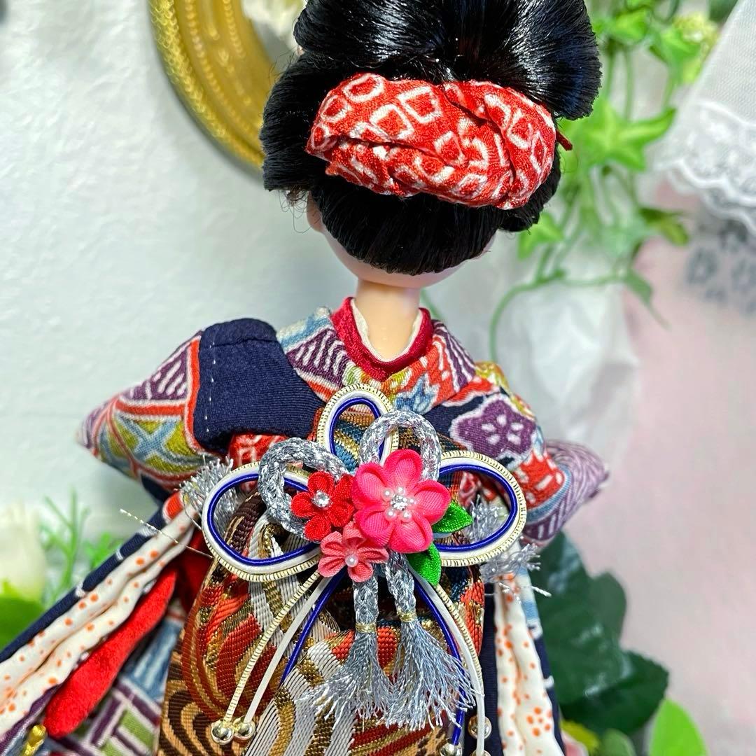 特価〕日本髪風さくらちゃん本体と着物セット☆リユース