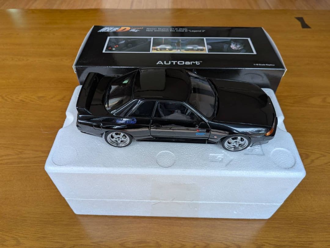 AUTOart NISSAN SKYLINE GT-R （R-32）1/18 1/18 AUTOart Nissan Skyline GT-R GTR R32 Group A (Black) Car Model