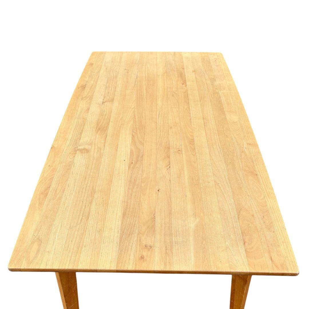 モモナチュラル VIBO アルダー材 天然木 北欧風 ダイニングテーブル