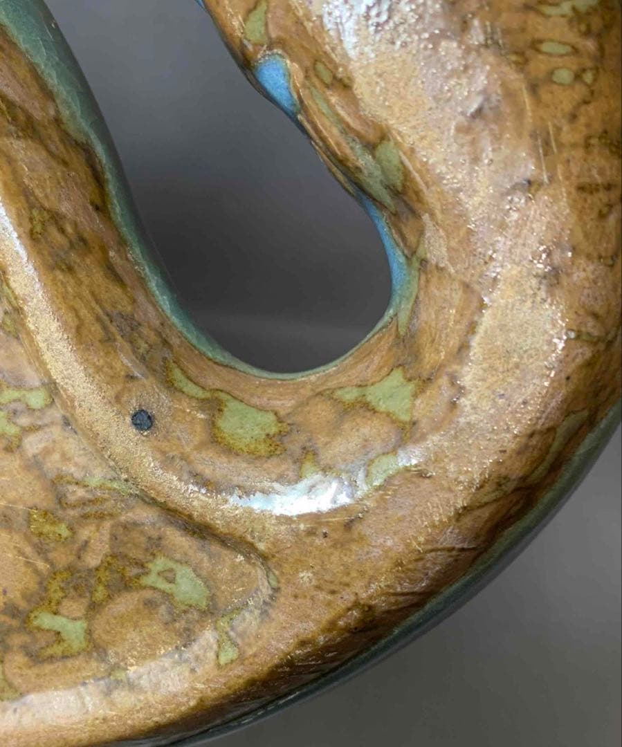 中国 鈞窯写　龍形皿（洗筆）　f2250403